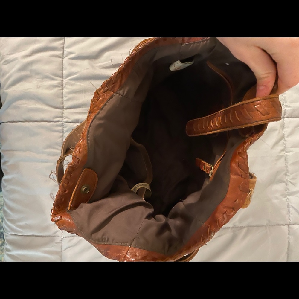 Lucky Brand Brown Leather tote Handbag